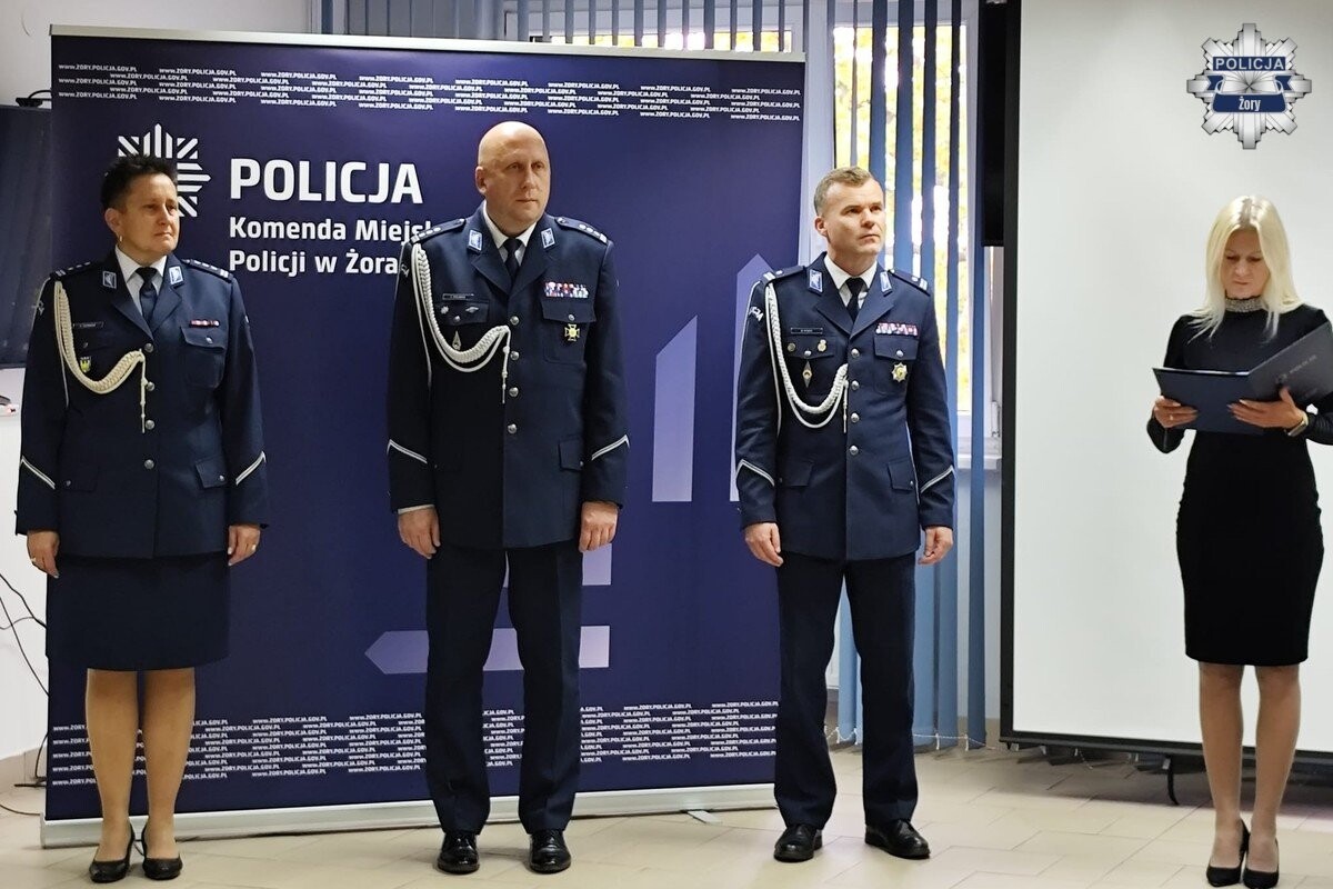 Zmiana na stanowisku Komendanta Miejskiego Policji w Żorach / fot. KMP Żory